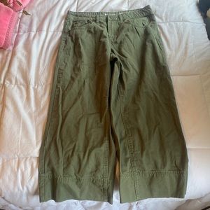 Indigo Rein Olive Green Baggy Capri Pants